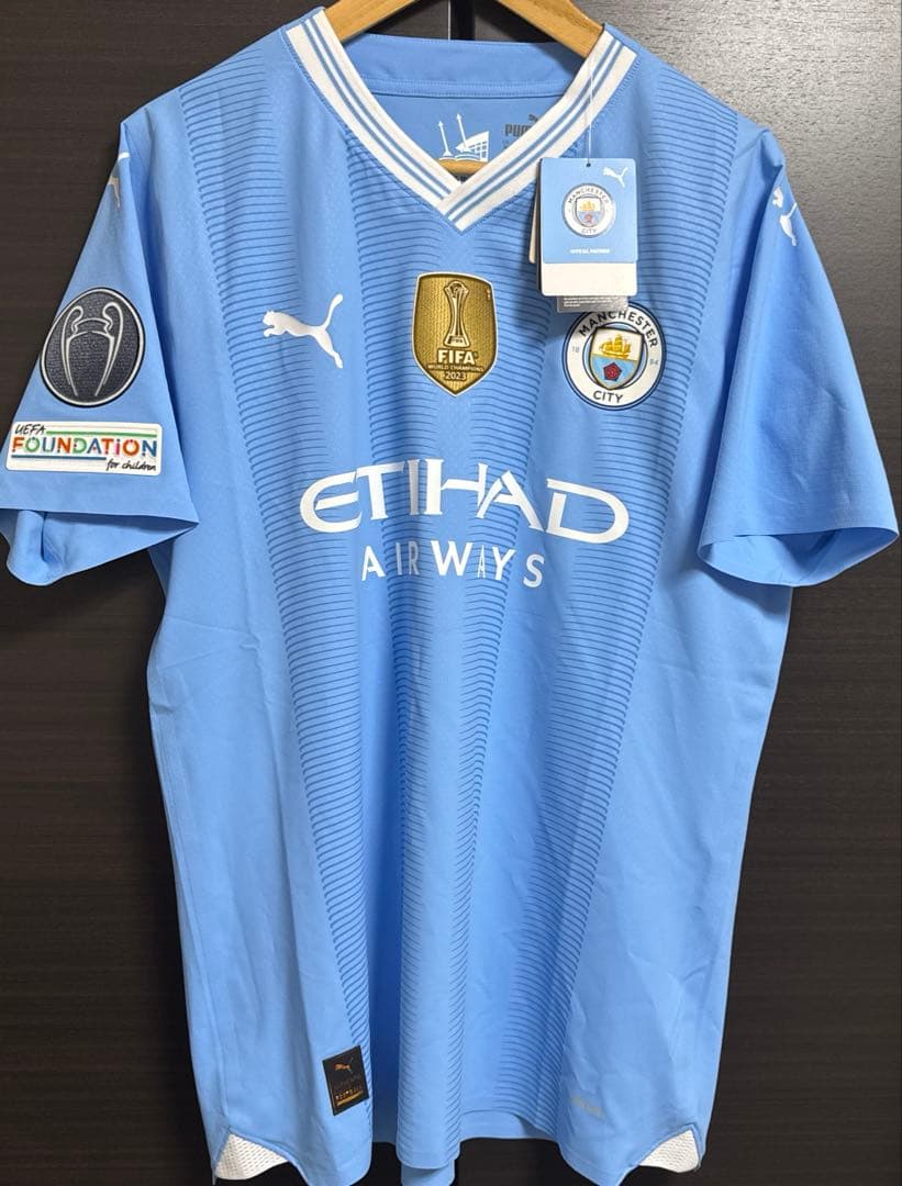 マンチェスターシティ23/24 オーセンティック　タグ付き未使用 マンチェスターシティ23/24 オーセンティック タグ付き未使用の通販は