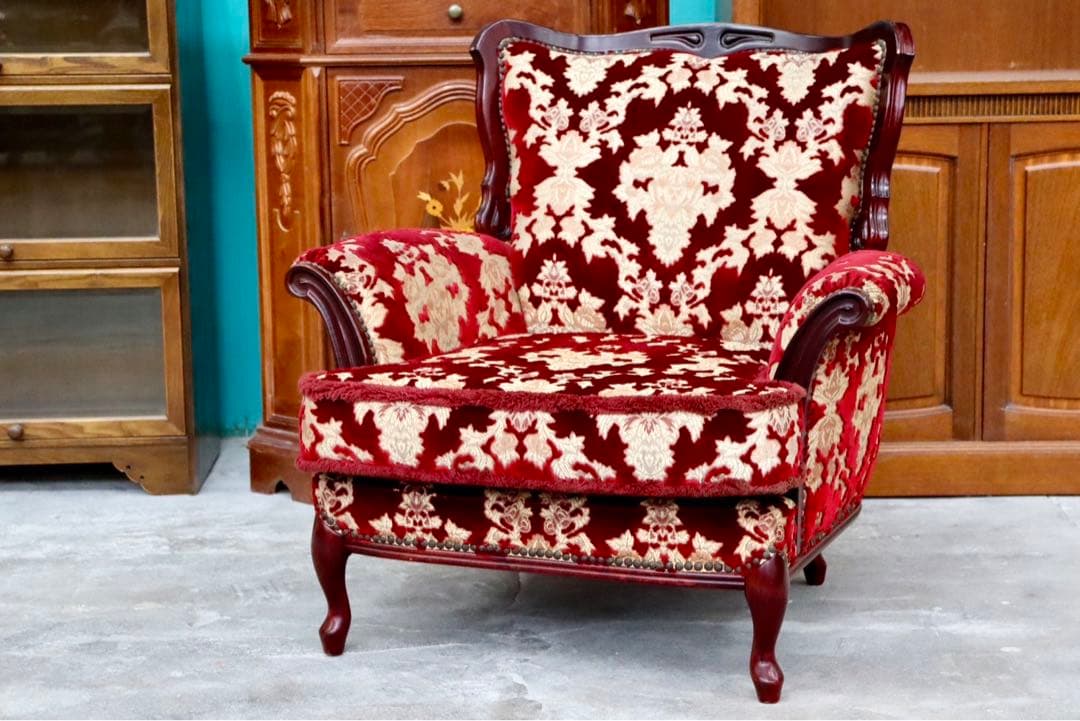 GMIH14A○イタリア製 金華山織 アームチェア 椅子 1人掛けソファ シング 楽天市場】ポイント5倍SALEイタリア製 金華山織 サロンチェア 3点