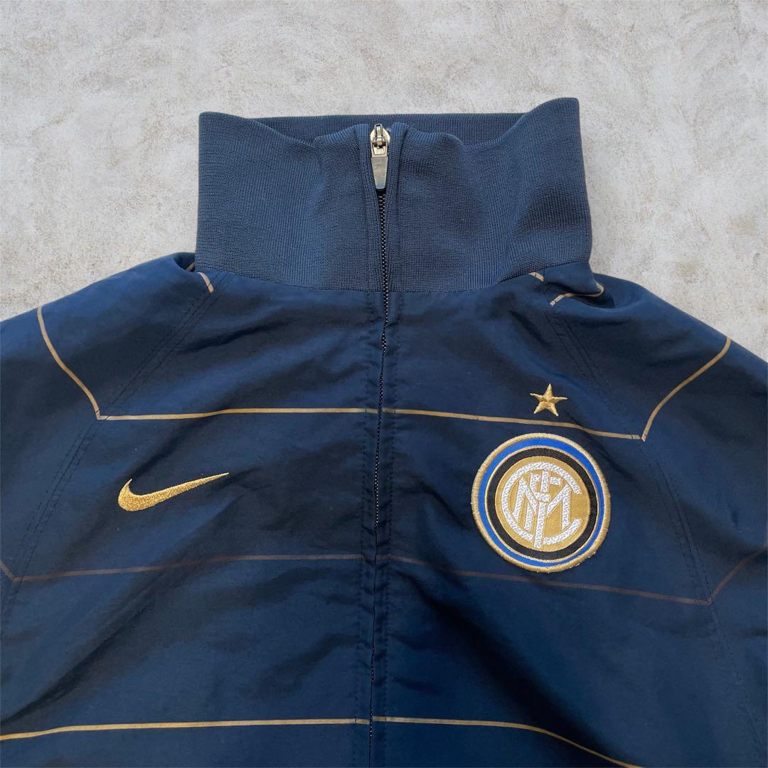 希少 NIKE インテル サッカージャージトラックジャケット 00sアンセム