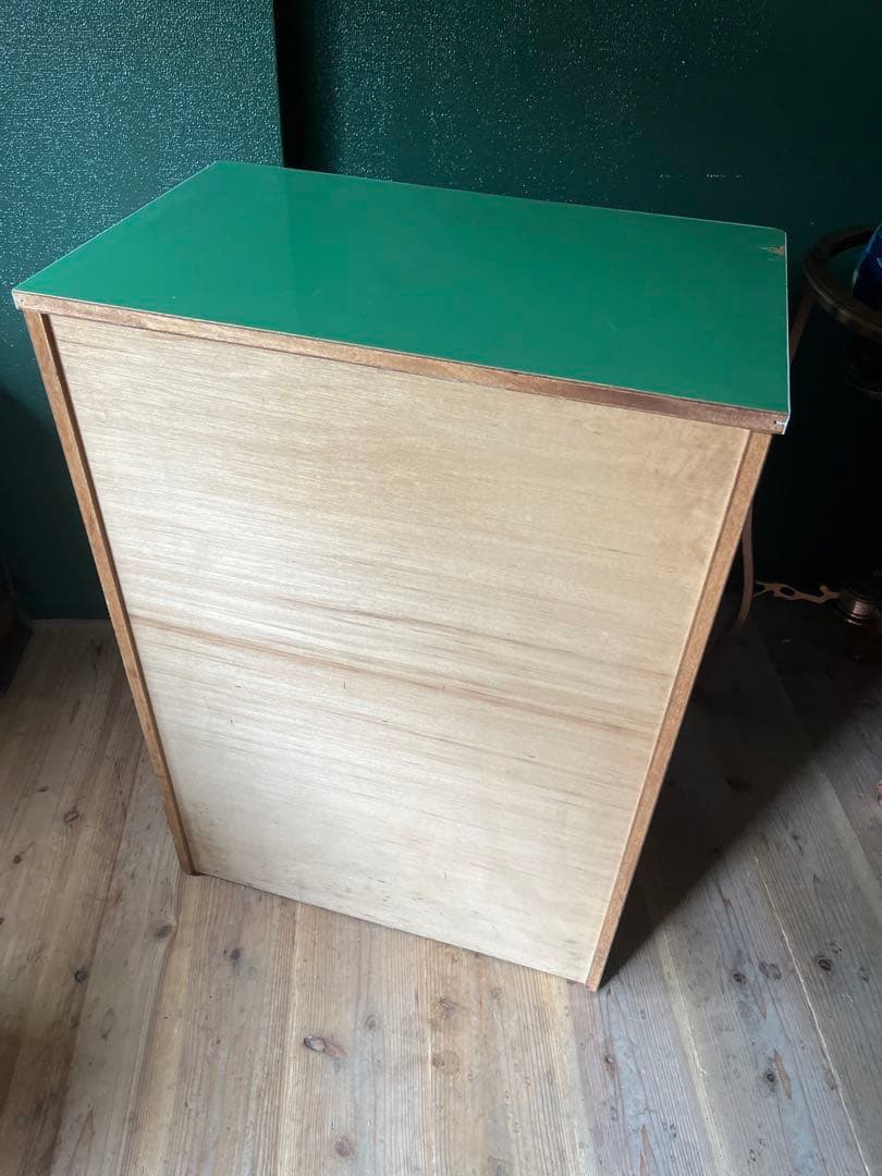 チェスト 昭和レトロ レトロポップ インテリア 当時物 緑 グリーン