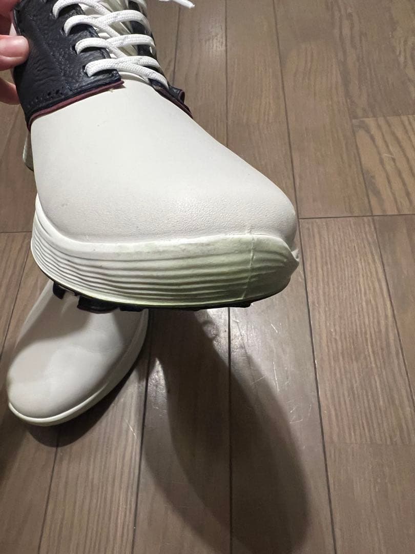 ecco ゴルフシューズ ホワイト×マリン 102854 27.5cm