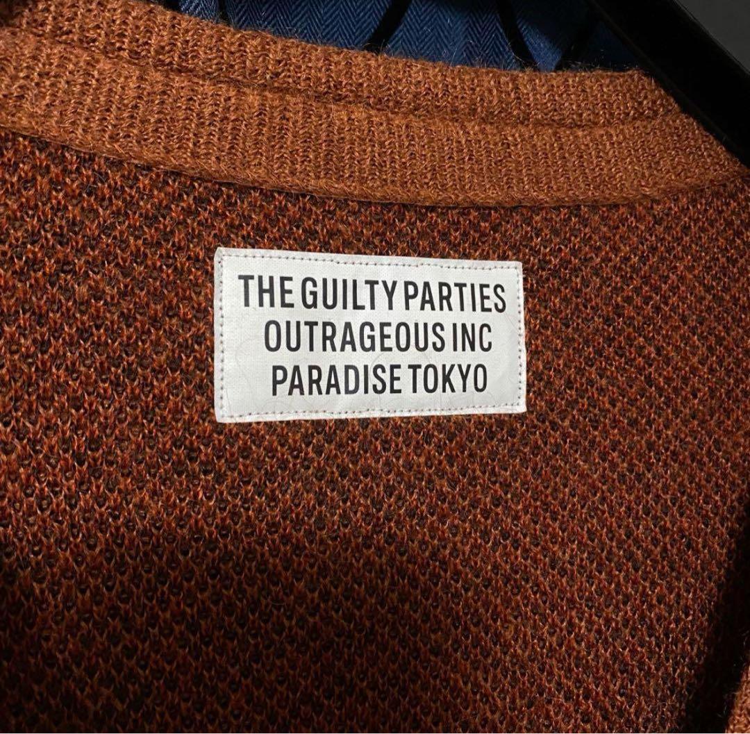 希少サイズ ワコマリア モヘアカーディガン キムタク 木村拓哉 モヘヤ