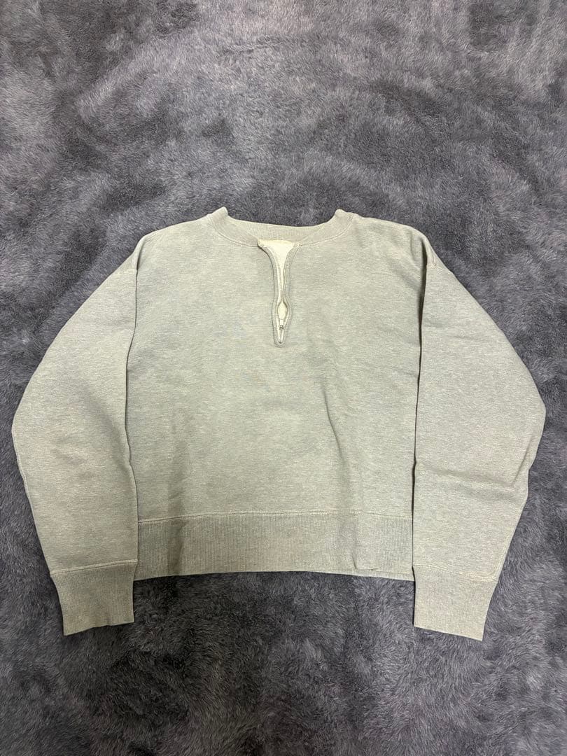 E*a様 50s 60s グレー ハーフジップ スウェット FREAK'S STORE/13オンス HEAVY WEIGHT ハーフジップ スウェット