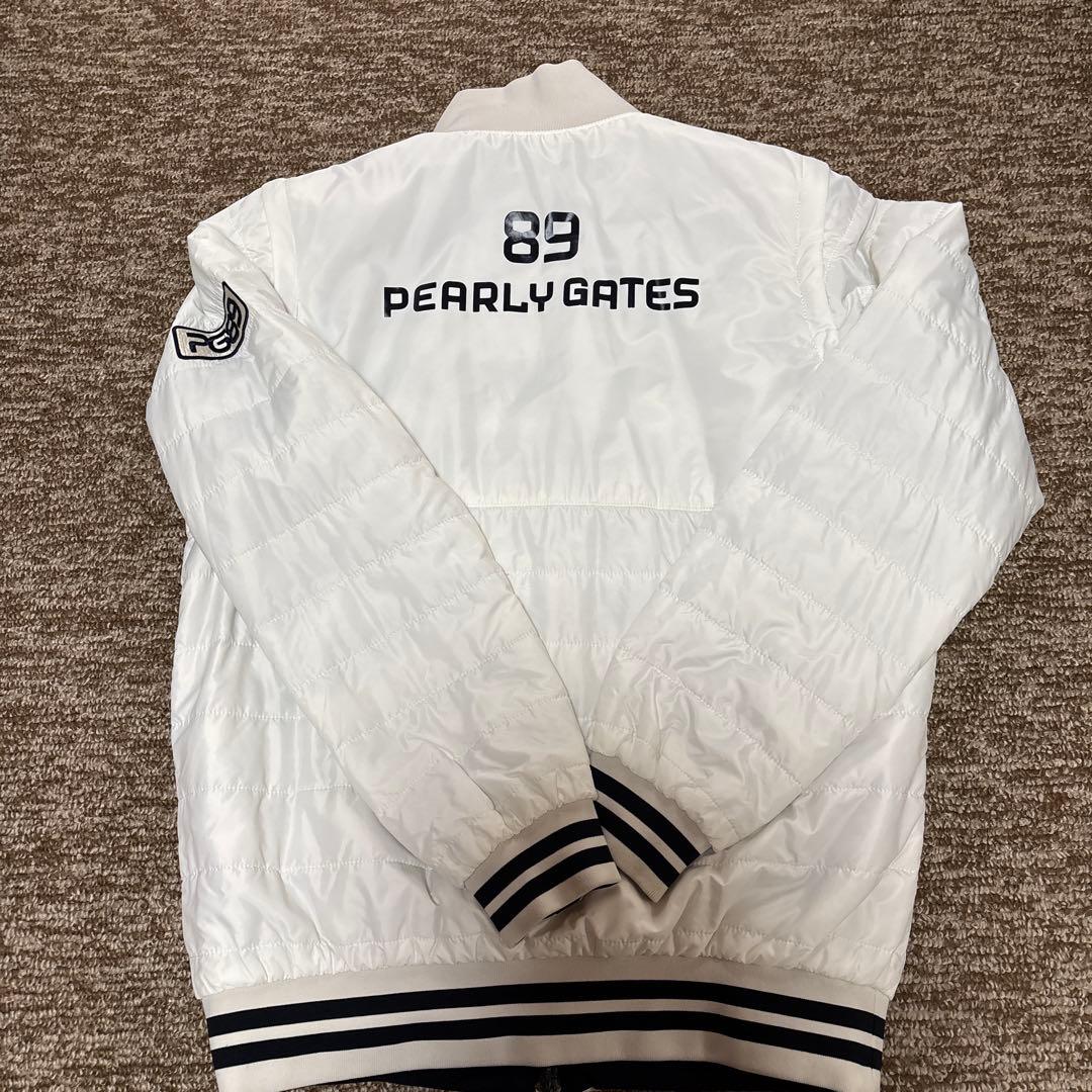 パーリーゲイツ ストライプジャケットとホワイトのリバーシブル サイズ4