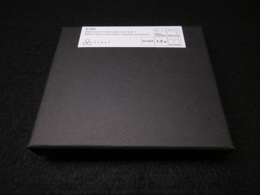 final 4.4mm 5極 MMCX 1.2m シルバーコートケーブル