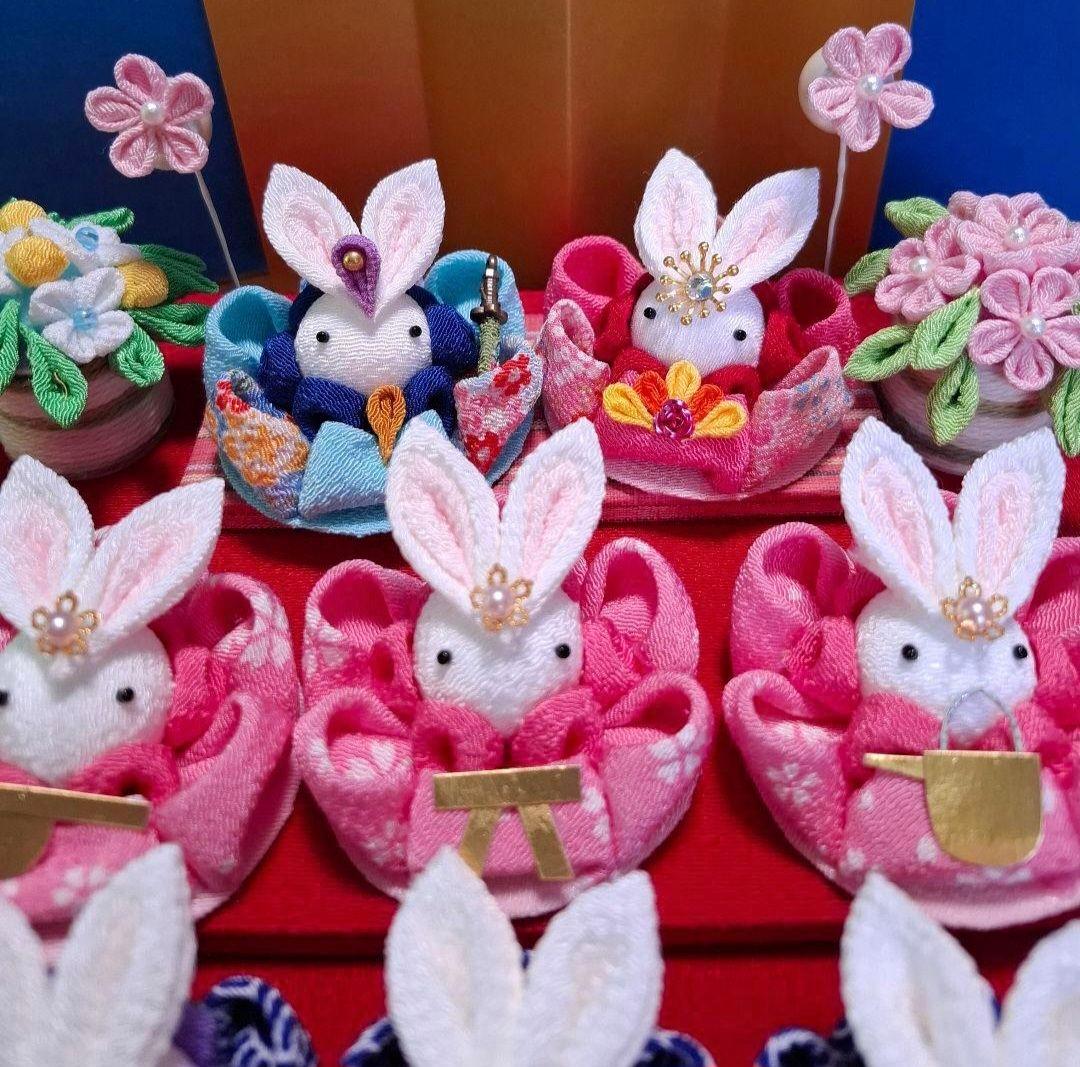 つまみ細工 雛人形三段飾り (2) - メルカリ