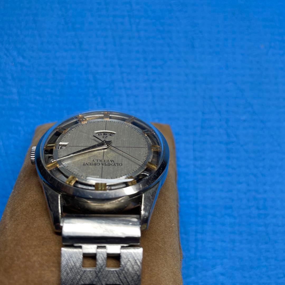 招*猫様 ORIENT オリンピアオリエントウィークリー 変り文字盤 稼働品