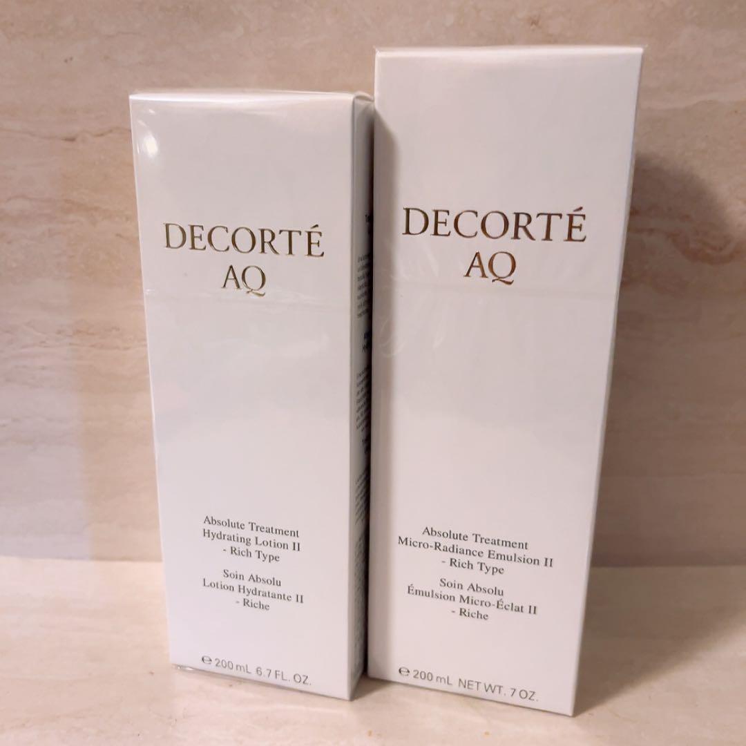 so☆未開封☆ コスメデコルテ AQ アブソリュート ローション エマルジョン AQ アブソリュート ローション ハイドロインフューズ Ⅰ | DECORTÉ