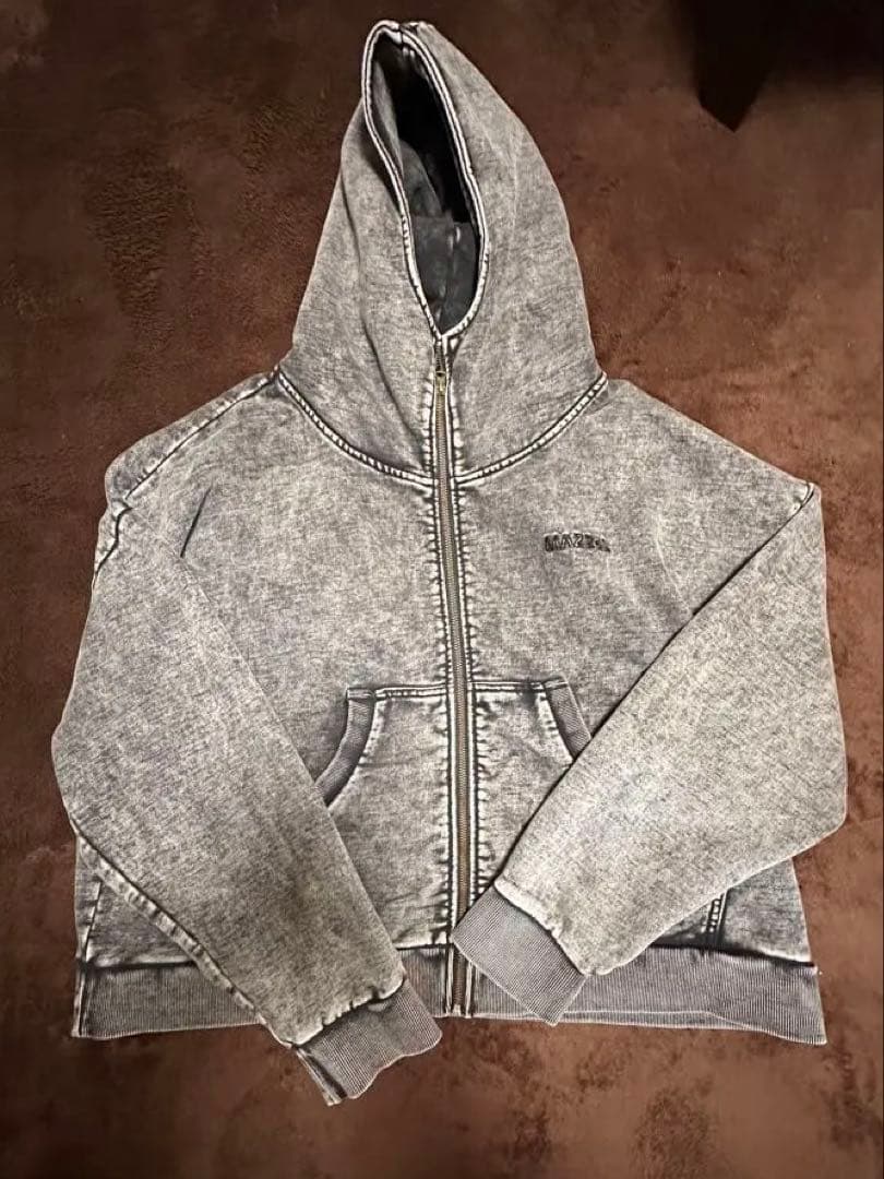 MAZZEL スウェット ジップアップパーカー Mサイズ - メルカリ