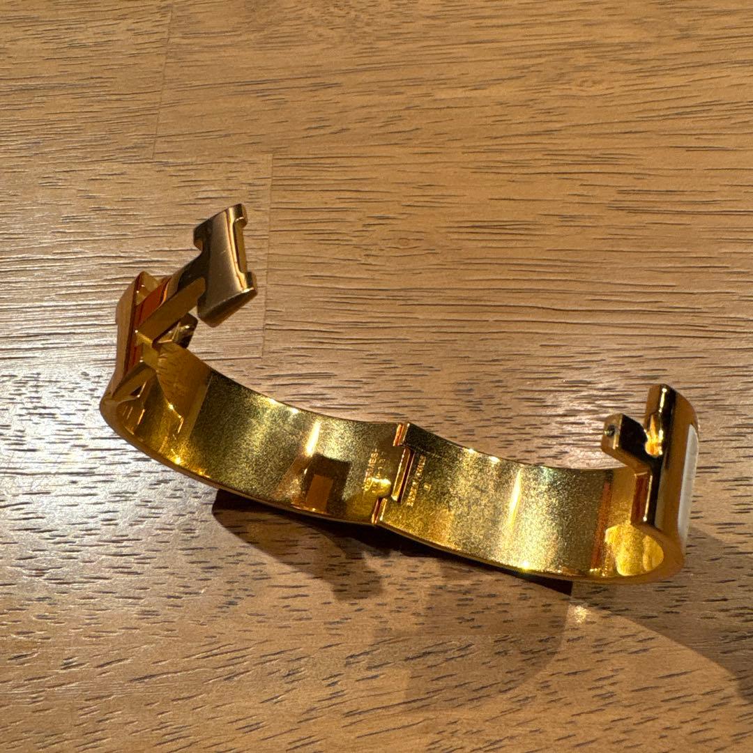 HERMES エナメルブレスレット サイズGM 17.5cm 幅2cm