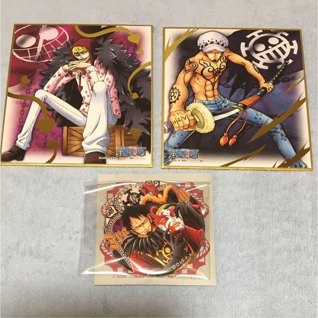 ワンピース コラソン色紙 ロー色紙 輩缶バッジ ロー - メルカリ