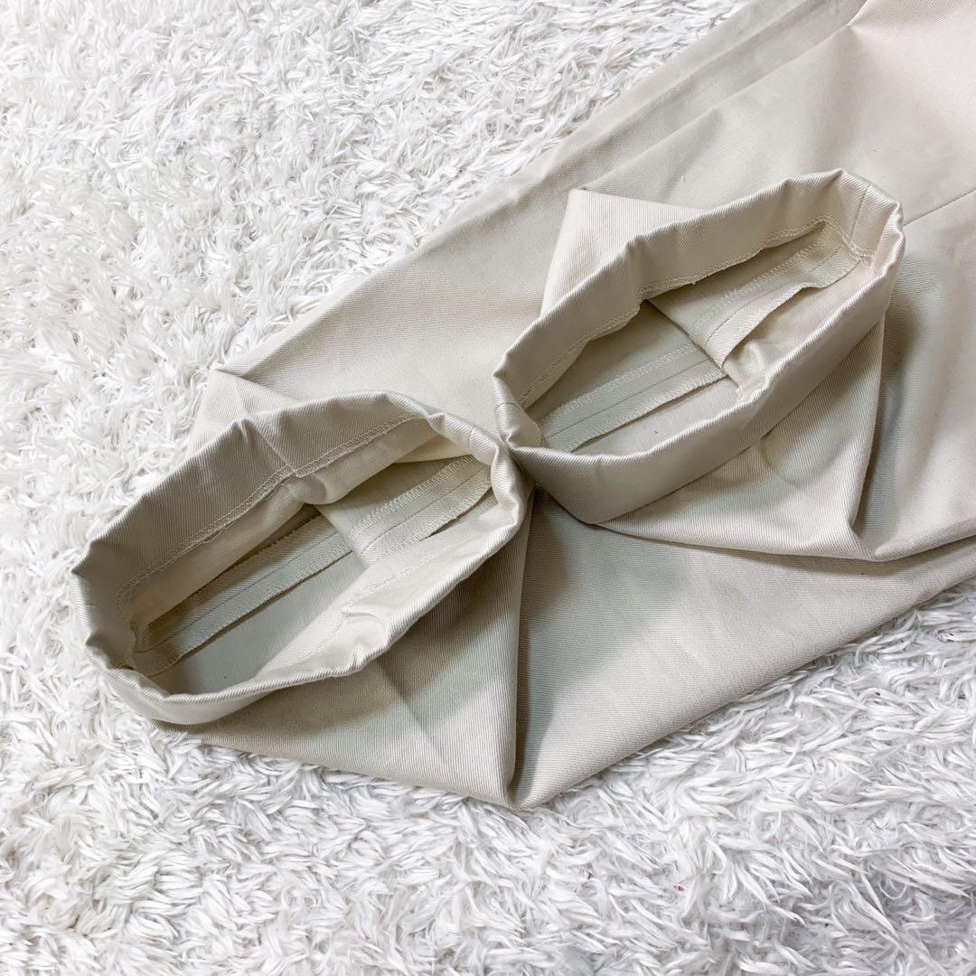 極美品✨23ss】サイ ツータックチノトラウザーパンツ ベージュ コットン