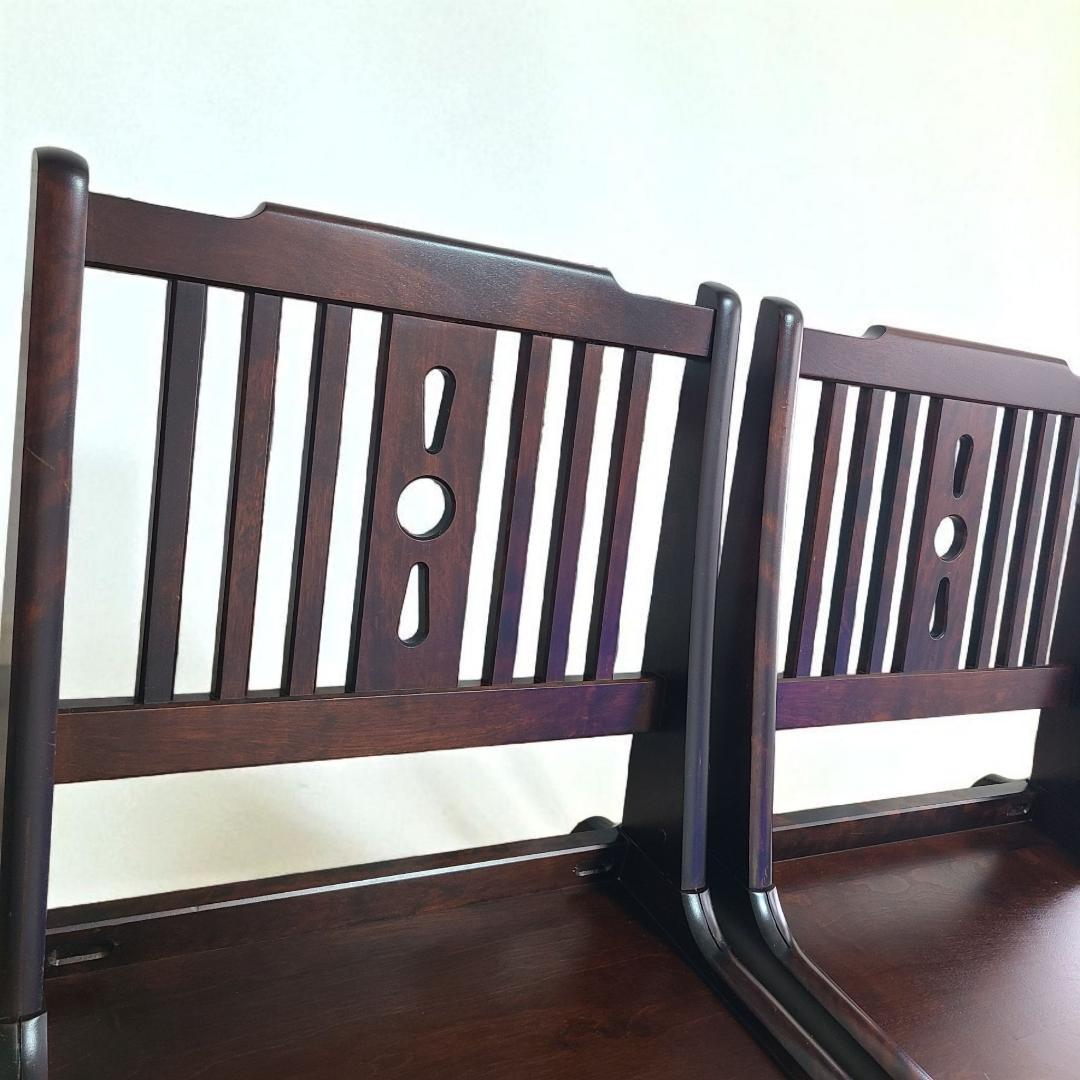 北海道民芸家具 座椅子 2脚セット 高級家具 ①