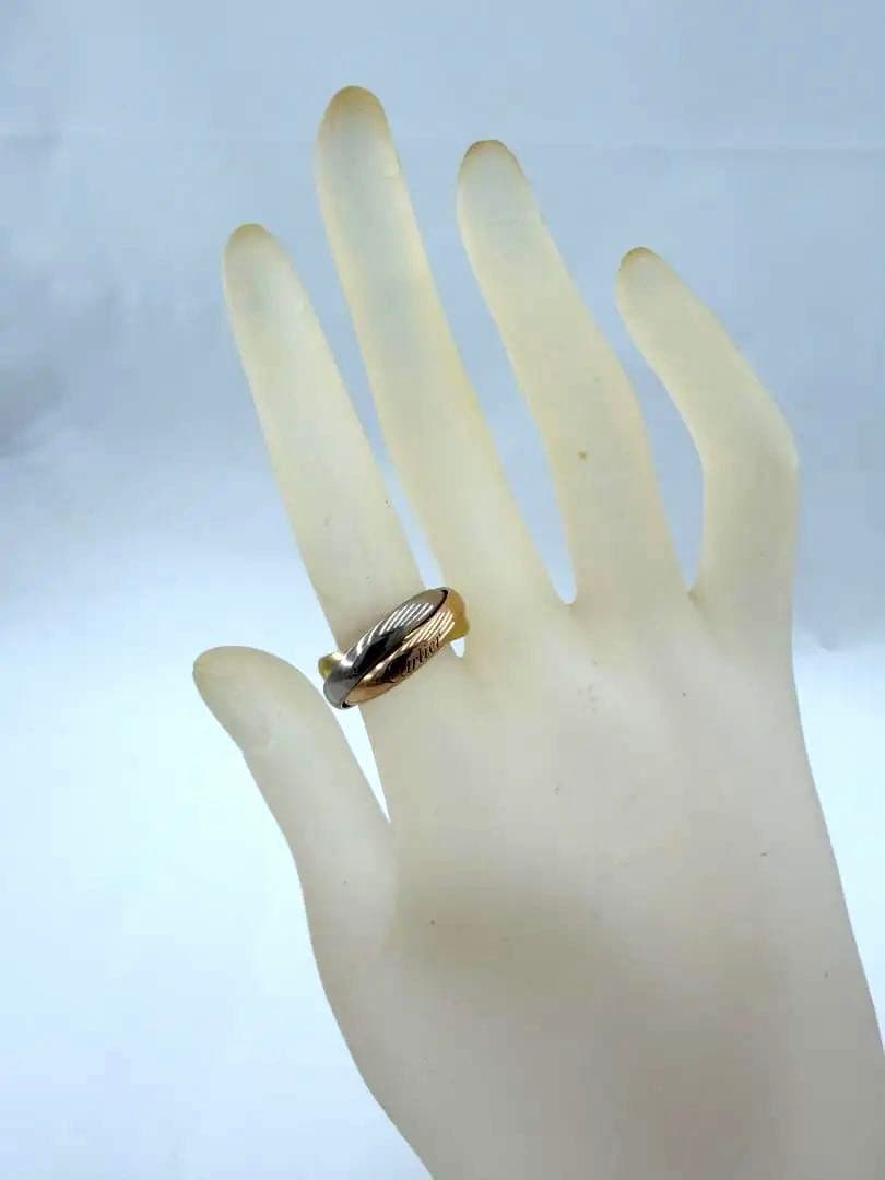 カルティエ トリニティ クラシック 3.2mm スリーカラー リング K18