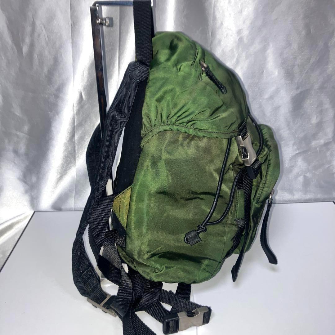PRADA プラダ ナイロン テスート リュック レアカラー カーキ V135