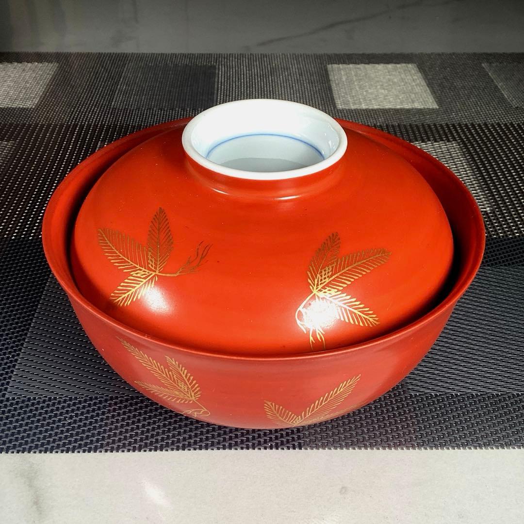 冬うー特価』 たち吉 蓋付椀 煮物椀 5客 - メルカリ