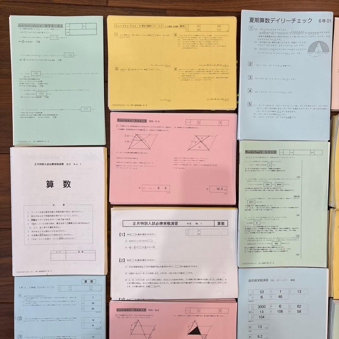 SAPIXサピックス 6年生 全セット テスト - メルカリ