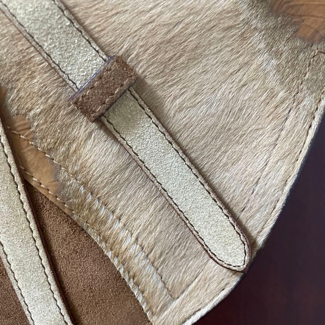 美品 希少クリスチャンディオールChristian Dior サドル ハラコ