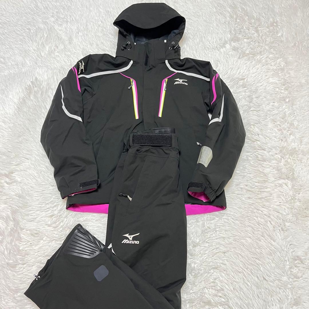 最高級 ミズノ MIZUNO スキーウェア セットアップ serious 黒 MIZUNO（ミズノ） 【22日限定！全品P10倍！】スキーウェア メンズ 上下