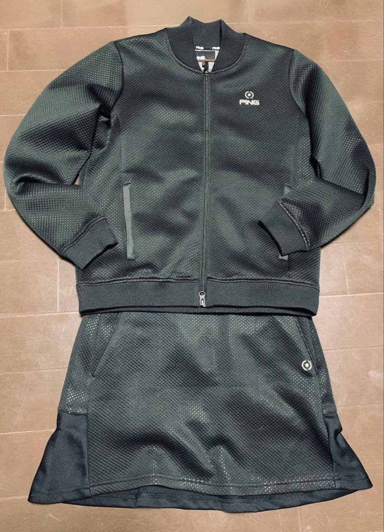 PING 高周波 ダンボール ブルゾン パーカー スカート 2点セット M PING 高周波 ダンボール ブルゾン パーカー スカート 2点セット M PING