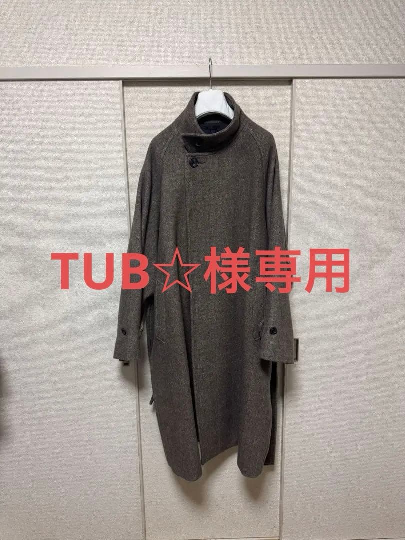 ジャケット・アウター RAINMAKER 24AW STAND COLLAR BELTED COAT RAINMAKER KYOTO Brown Stand Collar Belted Coat RAINMAKER KYOTO