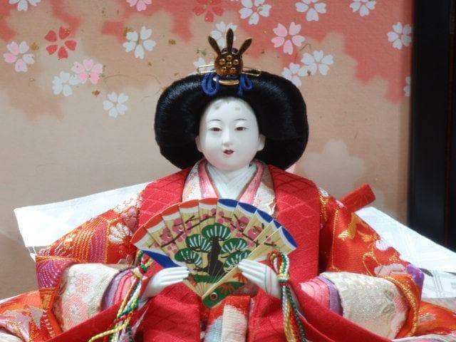 値下げ！新品！売切り特価○激安！70巾 ひな人形 親王飾り 収納飾り