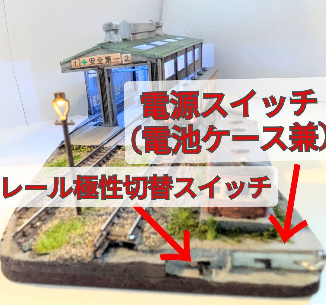 E*O様 Nゲージ・ジオラマ展示台【ディーゼル機関庫】※車両付き - メルカリ