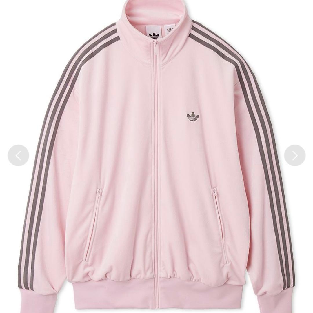 adidas SNIDEL ファイヤーバードトラックジャケットベロア pink adidas SNIDEL ファイヤーバードトラックジャケットベロア pink adidas