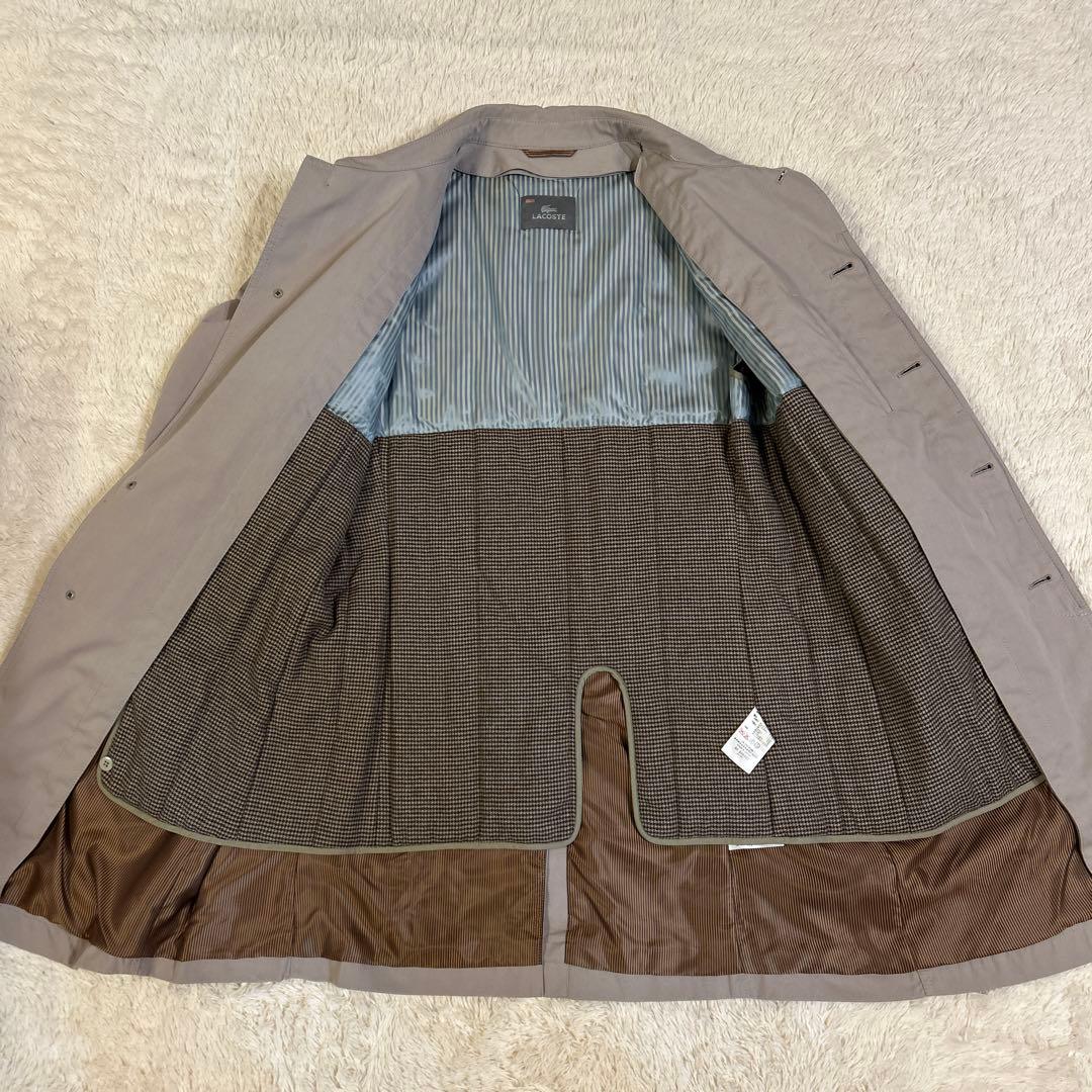 ☆希少☆ライナー付き2wayLACOSTE ラコステ ステンカラーコート グレー