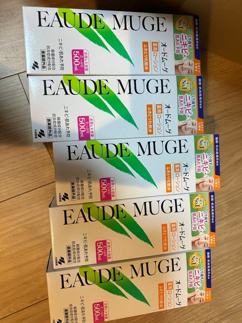 EAUDE MUGE 化粧水 500ml 5本セット Amazon | 【小林製薬】オードムーゲ 薬用ローション 500ml [医薬部外品