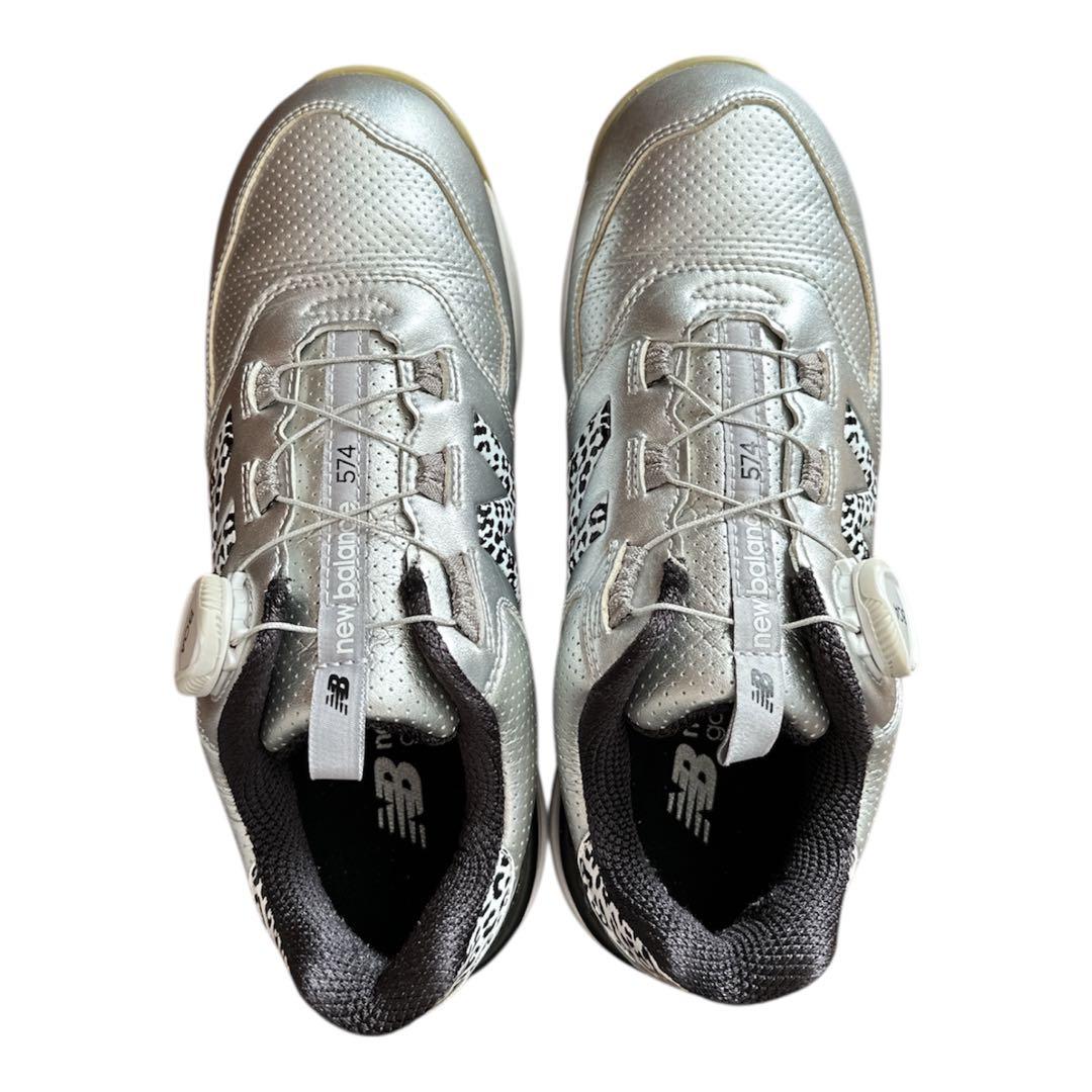 ニューバランスゴルフ　シューズ ボアレオパード 24.0cm