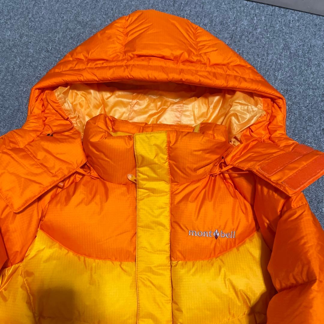 モンベル ウィンドストッパー EX 700+ ダウンジャケット オレンジ