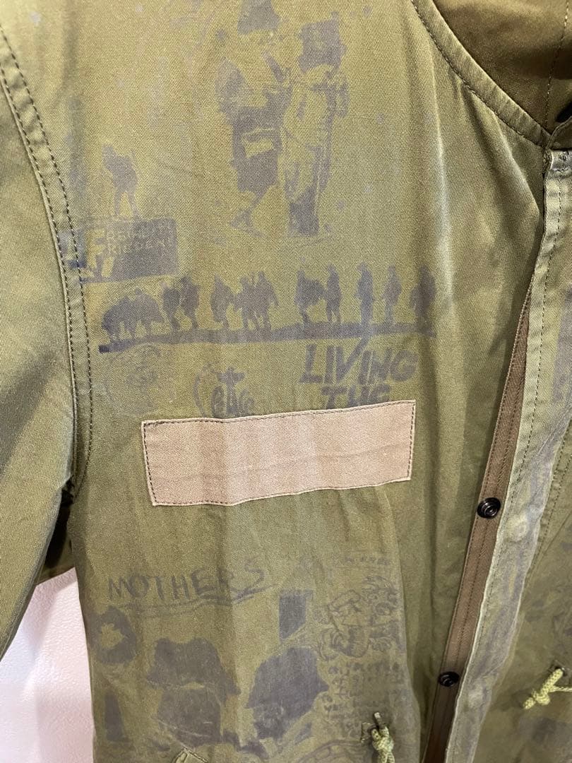 冬物最終大幅値下！ LABRAT ラブラットライナー付き ファーベスト 総柄