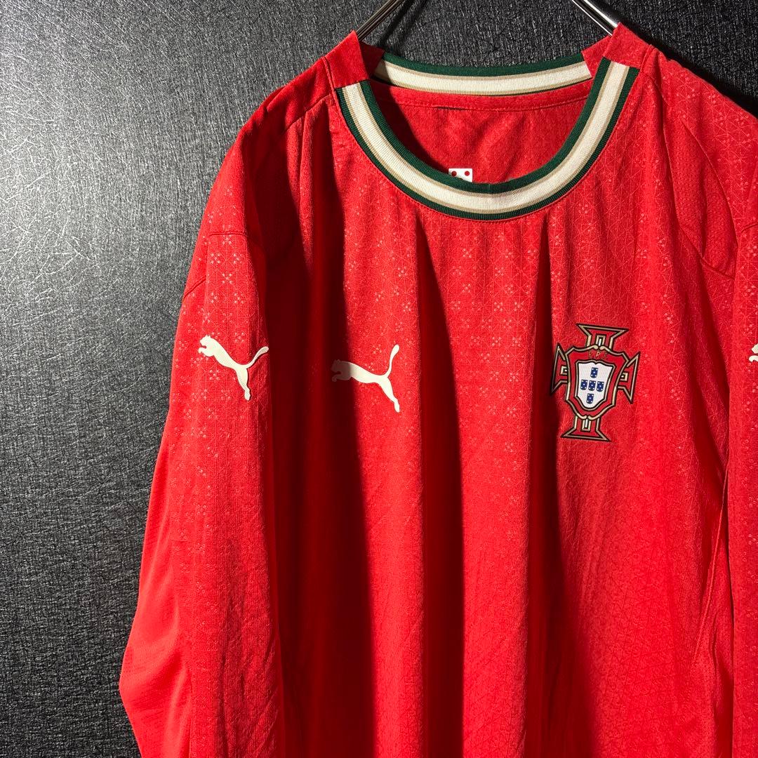 【★ポルトガル】 PUMA 古着 サッカー メンズ ユニフォーム 長袖 2XL ☆ポルトガル】 PUMA 古着 サッカー メンズ ユニフォーム 長袖 2XL