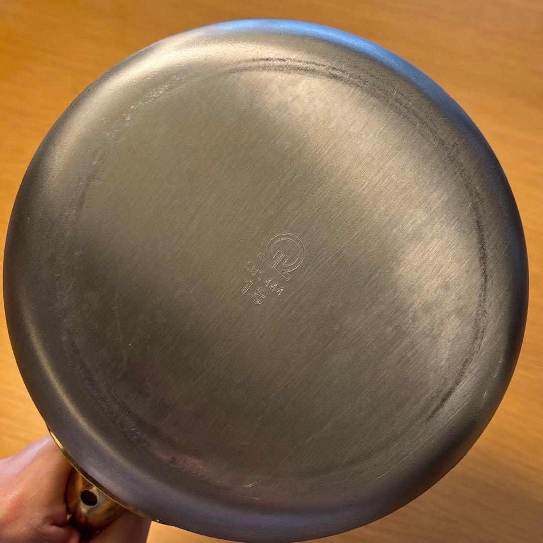 スーパーデンジ ソースパン 片手鍋 プロ仕様 SUS444 18 大阪難波の道具