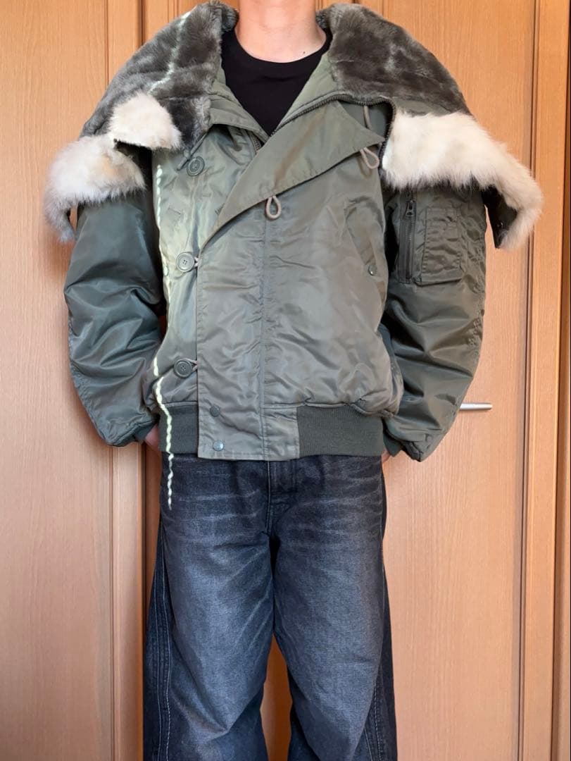 vintage 90s N-2B L フライトジャケット idealジップ