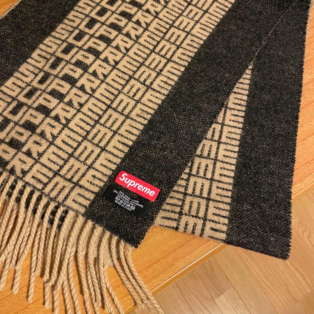 Supreme◇18AW SUPREME LOGO REPEAT SCARF