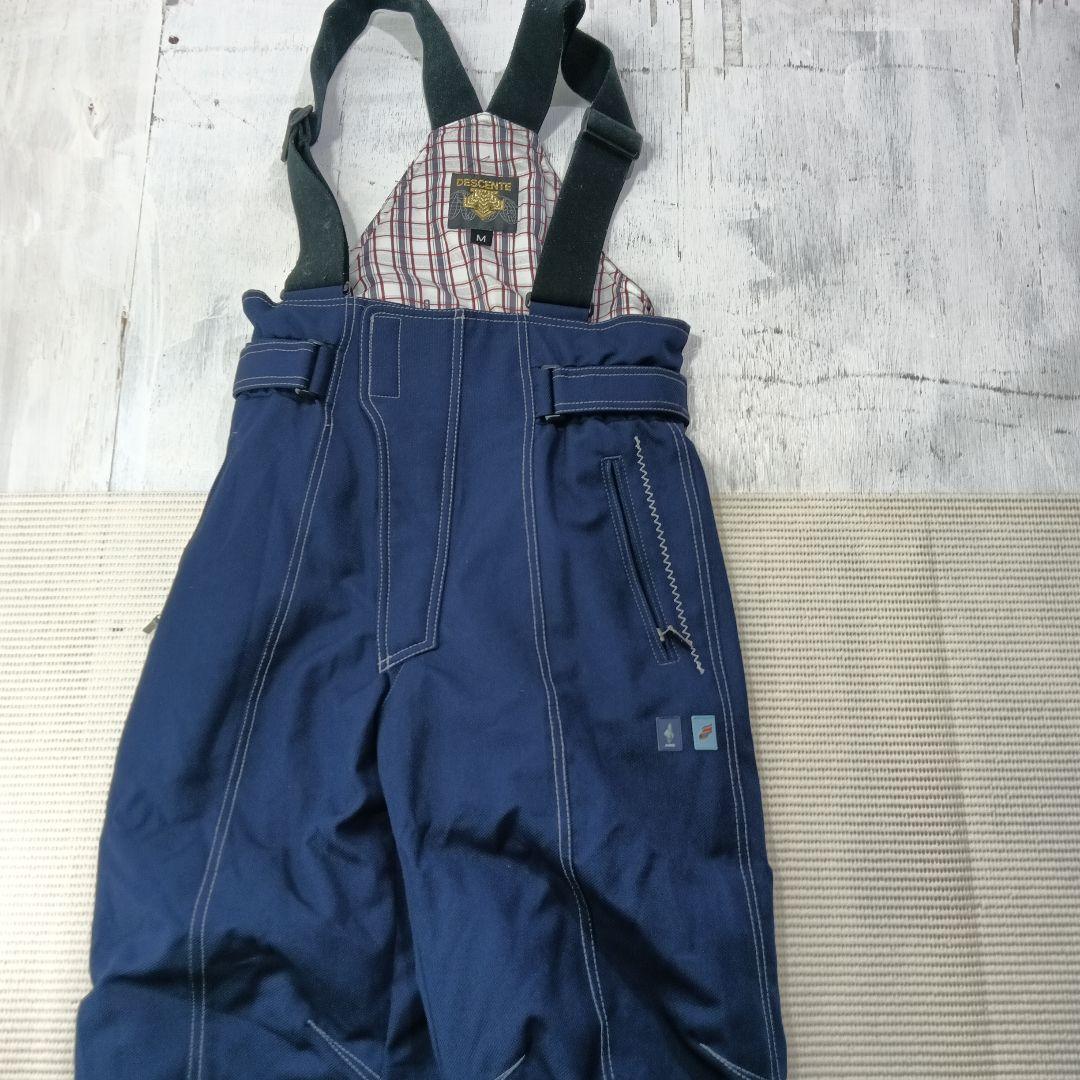 Mizuno ブレスサーモ☆ブルー色サスペンダー付きスキーウェア 上下