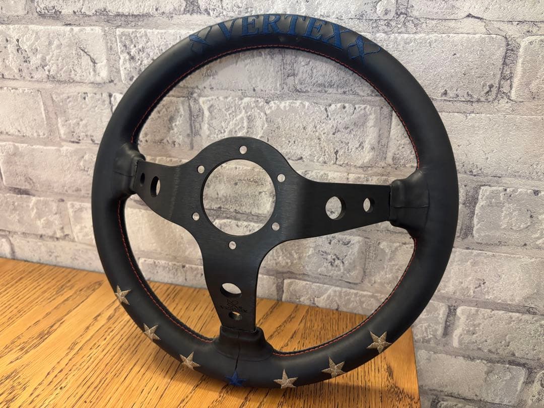 VERTEX ステアリングホイール ブラック セブンスター