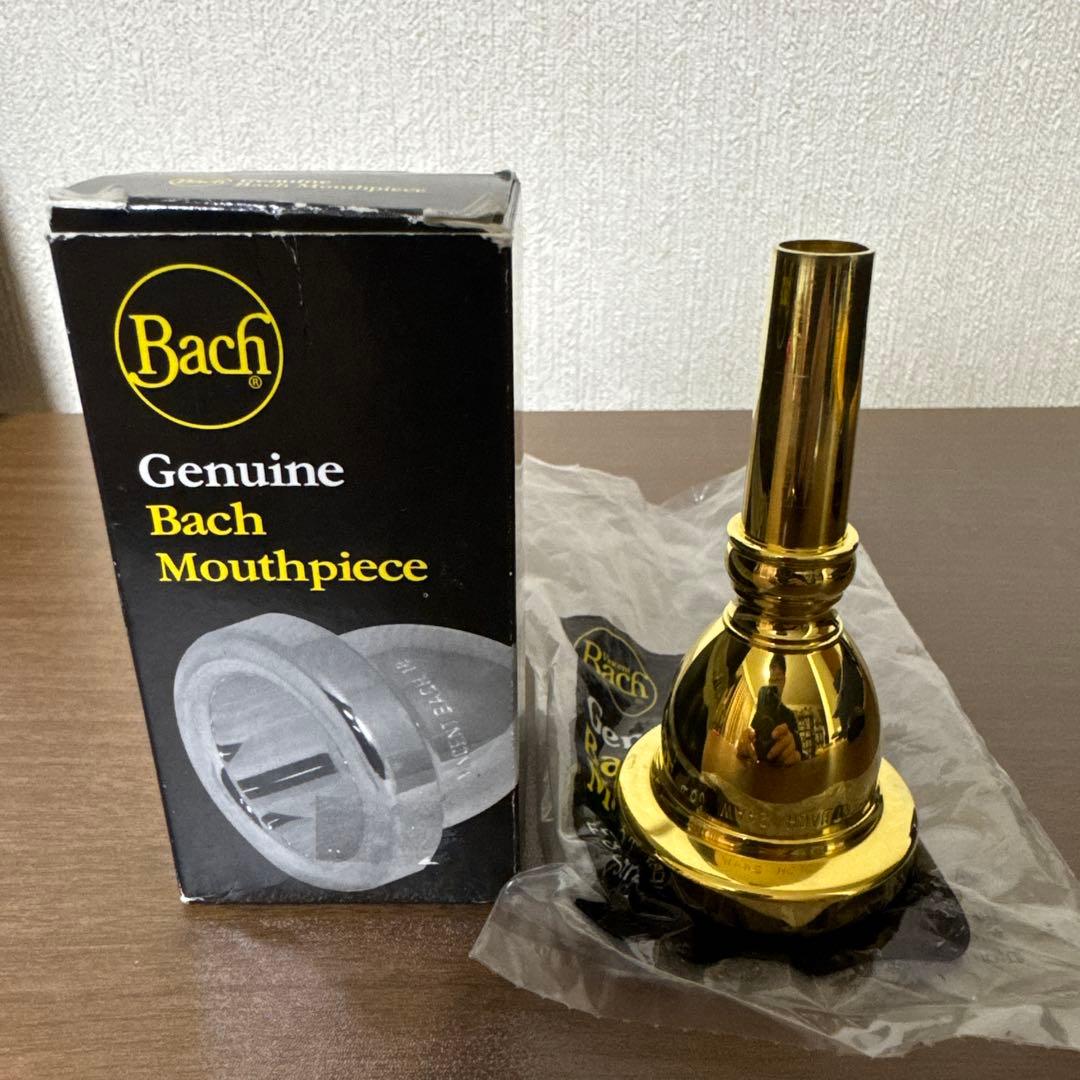 チューバ マウスピース Bach 24AW 金メッキ