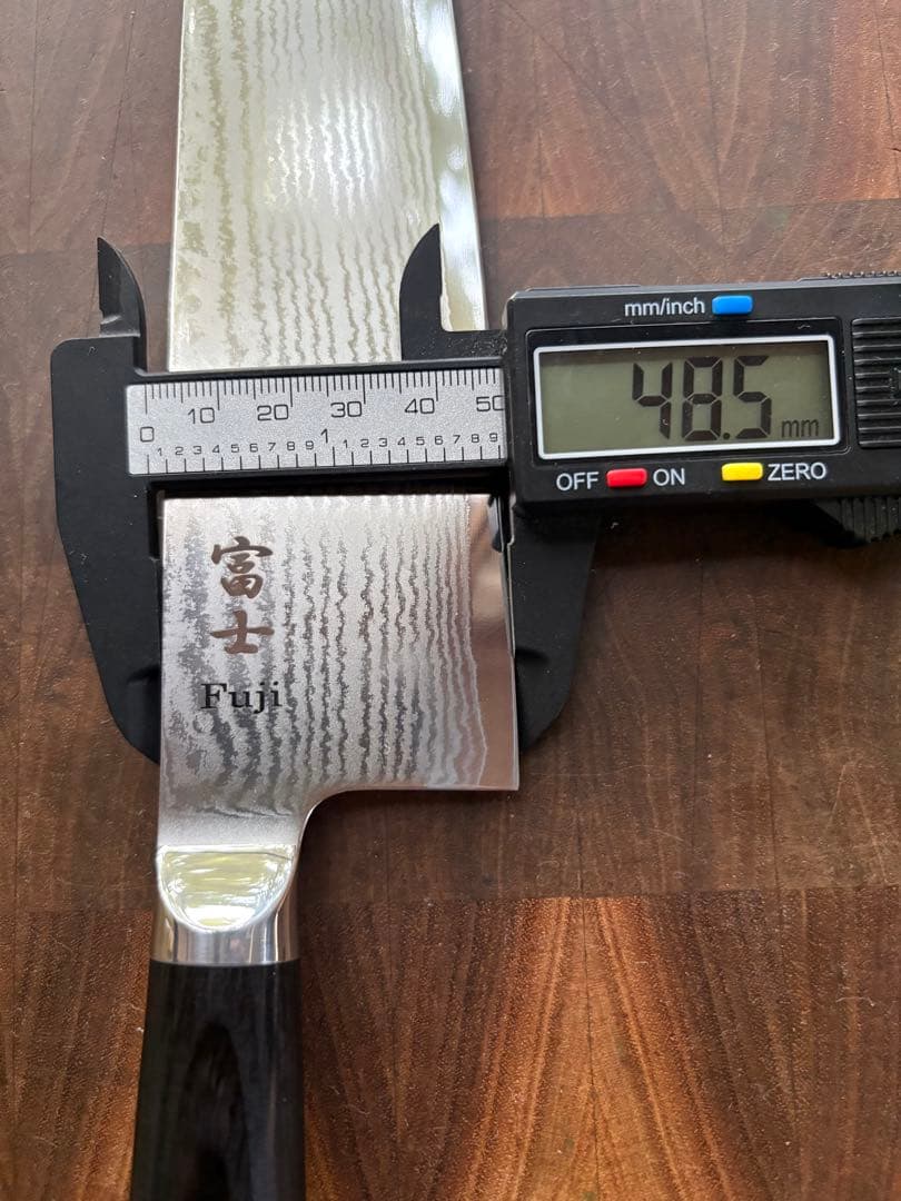 関の刃物 富士 Fuji ニッケル ダマスカス 牛刀 240mm 包丁 洋包丁