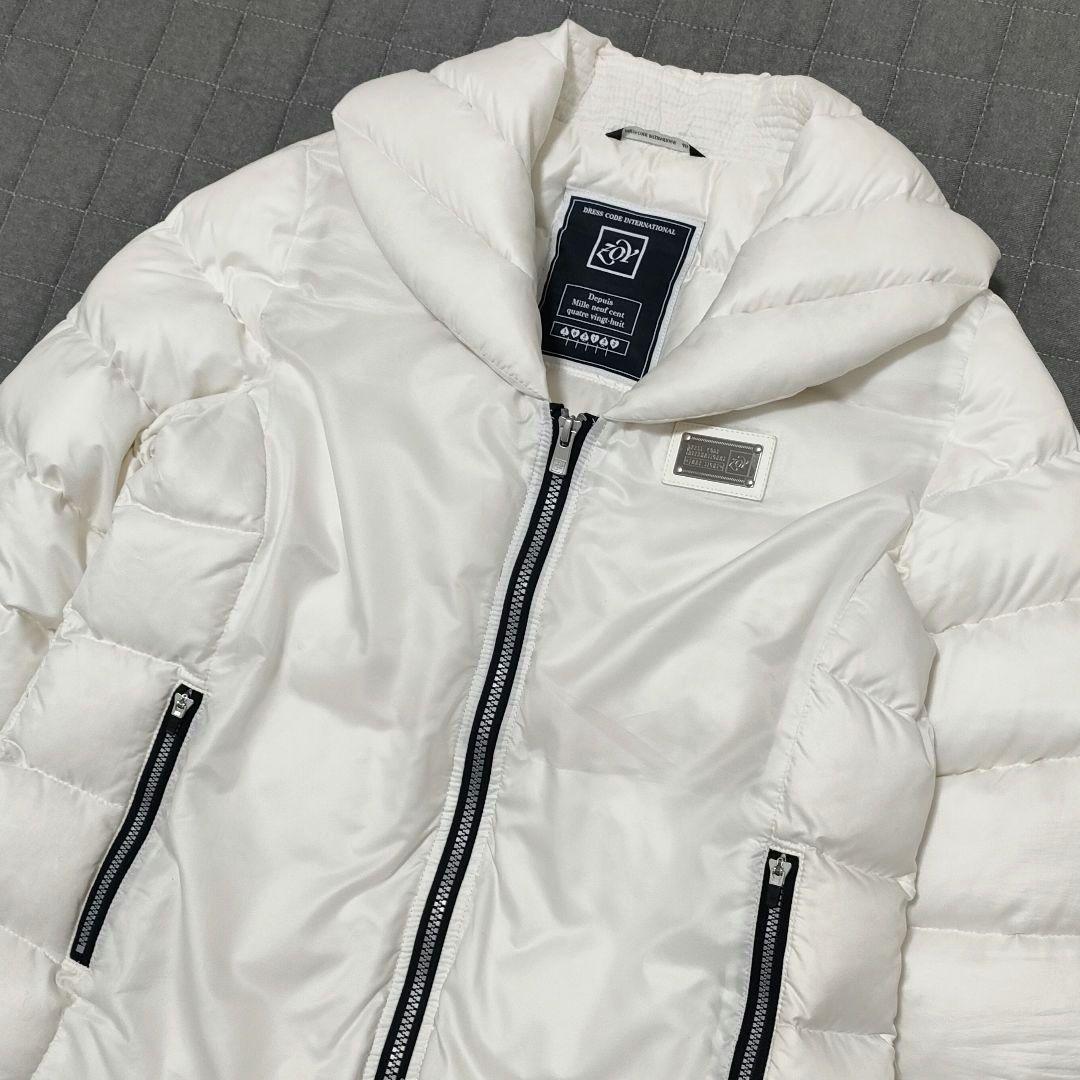 ZOY ゾーイ ゴルフ ダウンコート ジャケット ダブルジップ ホワイト 40