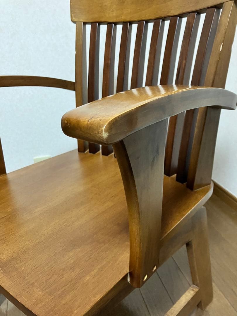 ダイニングチェア サカイ工芸 ウィンザーチェア 天然木 回転椅子