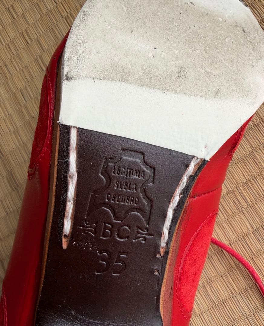 ベゴーニャ セルベラ 赤 フラメンコシューズ 35 - メルカリ