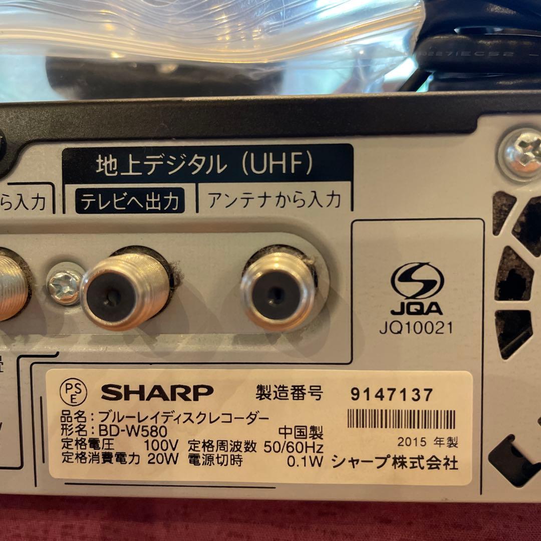 SHARP BD-W580 12倍録 1TB換装　新品リモ等付フル装備 完動品！
