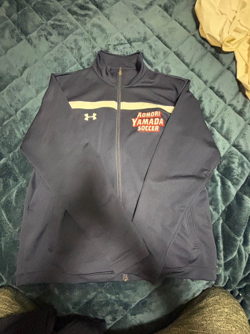 青森山田 トレーニングウェア上下セット XL アンダーアーマー 青森山田高等学校 サッカー部 ジャージ上下 サイズLG
