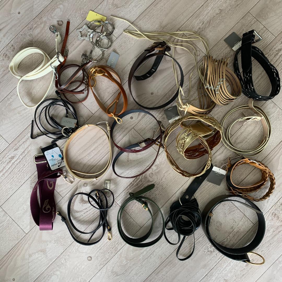 新品未使用☆ベルト 大量セット！ 本革 Y2K 90年代 メッシュ 平成