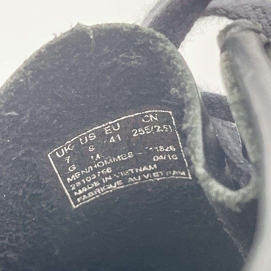 訳アリ美品 クラークスオリジナルズ ワラビー レザー 黒 25.5cm