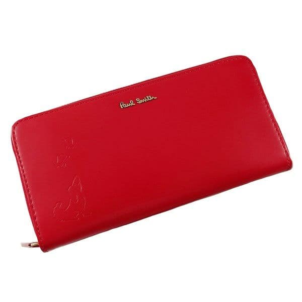 箱無】ポールスミス 長財布 赤 スミシースケッチ - メルカリ