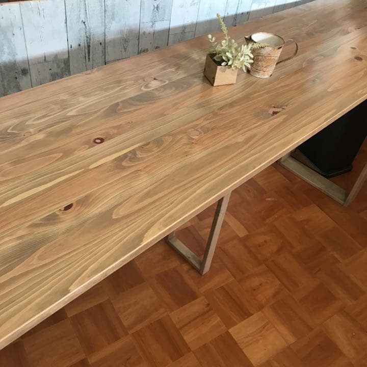 天板ヒノキの集成材 幅180ワトコオイル ドリフトウッド